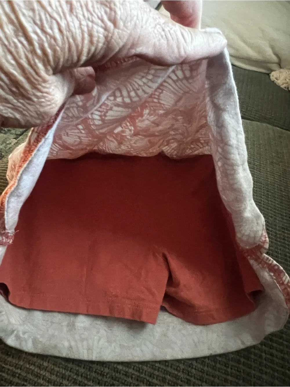 OshKosh B'gosh Coral Shell-Print Drawstring Skort